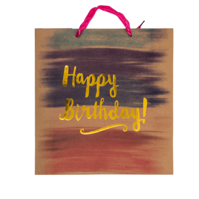 Bolsa de regalo de papel, Happy Birthday