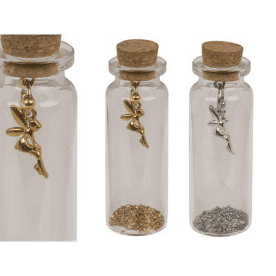 Botellas de cristal con tapón de corcho, mágicas