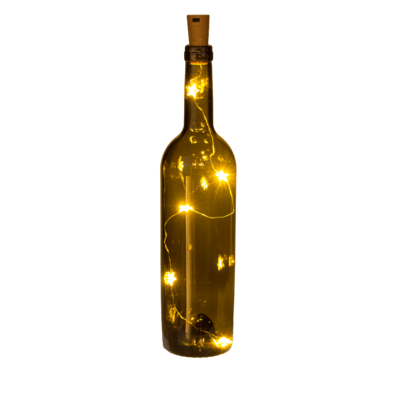 Bottle cap light with 5 warm white star LED,