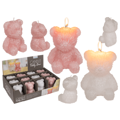 Bougie, ours en peluche,