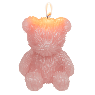 Bougie, ours en peluche,