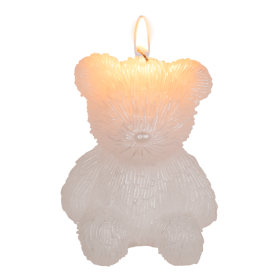 Bougie, ours en peluche,