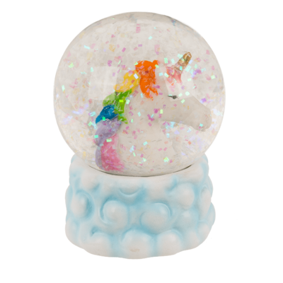 Boule glitter, licorne