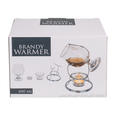 Brandy Warmer, set of 3 pieces,