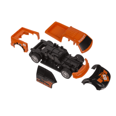 Burst car with pull back, 12,6 cm,