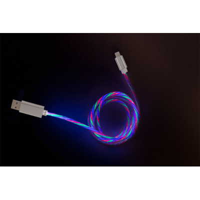 Cable USB de carga rápida para Micro-USB, con LED,