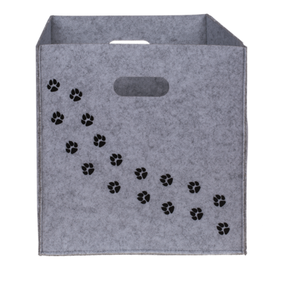 Caja de fieltro para guardar cosas, Patas de,