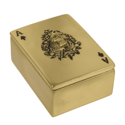 Caja para guardar naipes, calavera