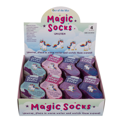 Calcetines mágicos para niños, unicornio cómico,