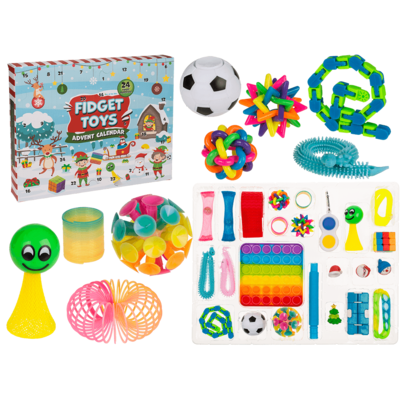 Calendario de Adviento Fidget Toy, 24 juguetes