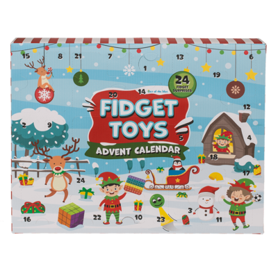 Calendario de Adviento Fidget Toy, 24 juguetes