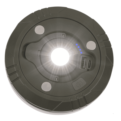 Camping light, rechargeable, with torch &