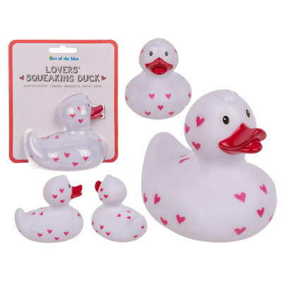 Canard en caoutchouc Lover's, env. 10 cm,