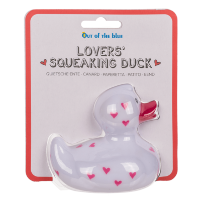 Canard en caoutchouc Lover's, env. 10 cm,