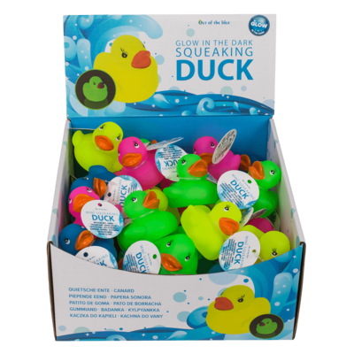 Canard mini en caoutchouc, Glow in the Dark