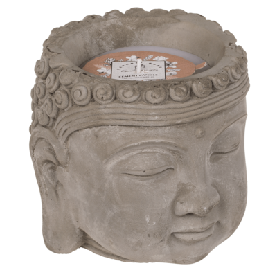 Candela, Buddha, ca. 13,5 x 13 cm,