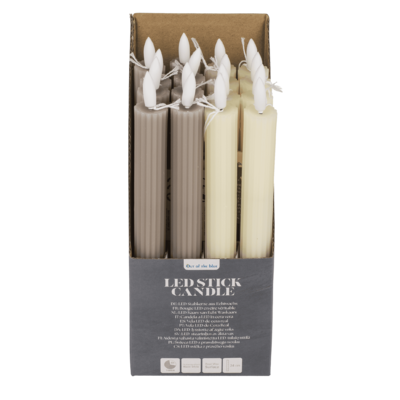 Candela LED a bastoncino in vera cera