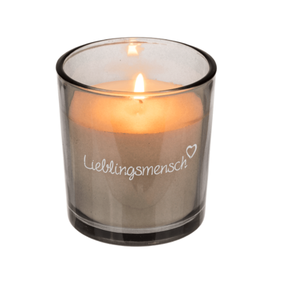 Candle in glass, Lieblingsmensch,