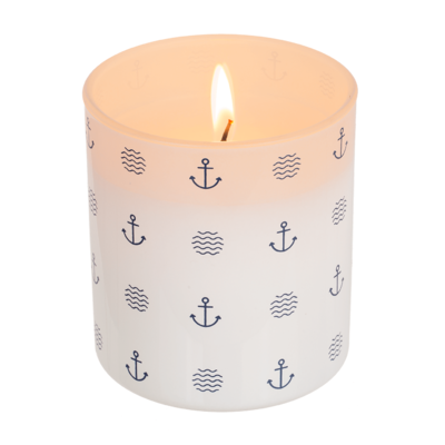 Candle in glass, Modern Maritime,