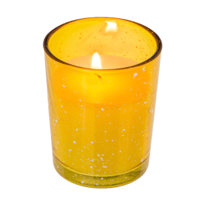 Candle in glass, Summertime, ca. 5,5 x 6,5 cm,