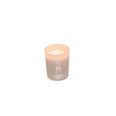 Candle in glass with wooden lid, Sea,