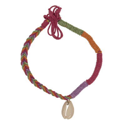 Chaîne de cheville avec décor de coquillages