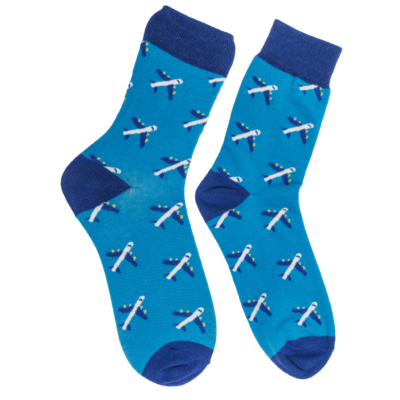 Chaussettes, avion/voyage