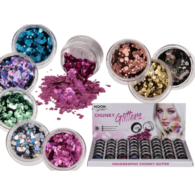 Chunky Cosmetic-Glitter in Dose, Holographic,