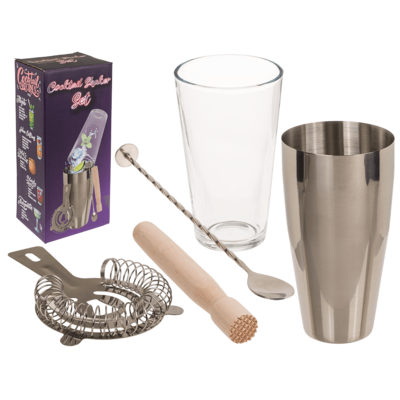 Cocktail Shaker Set, incl. 1 stainless stell cup,