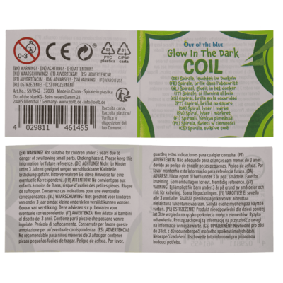 Coil, glows in the dark,