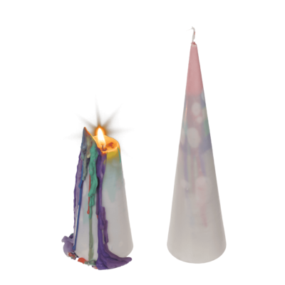 Cone drip candle, 20 x 5,5 cm,