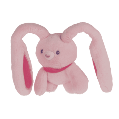 Conejo de peluche con orejas desplegables, 28 cm