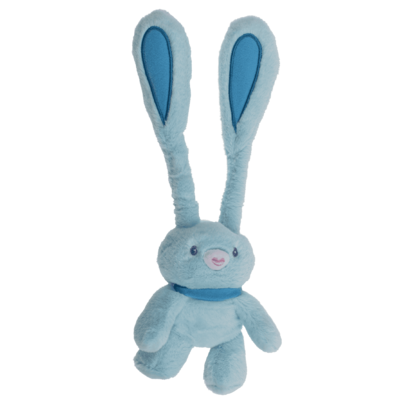 Conejo de peluche con orejas desplegables, 28 cm