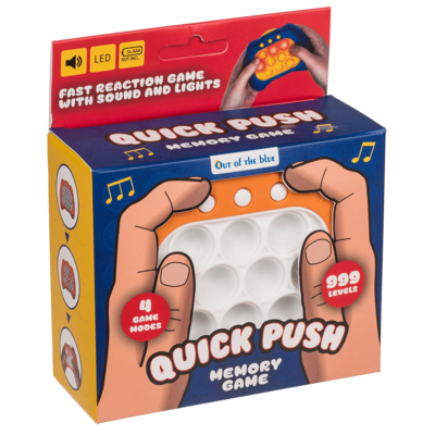 Consola de juegos Quick Push con sonido y luces LE