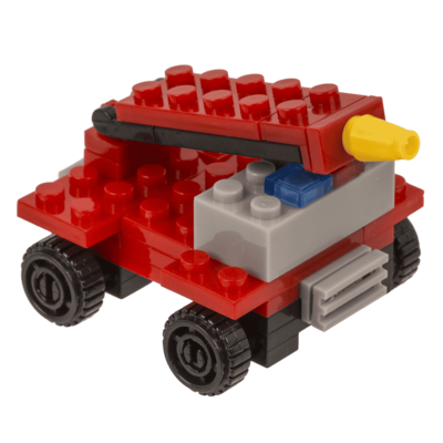 Construction blocks, Fire Engines, 9 cm,