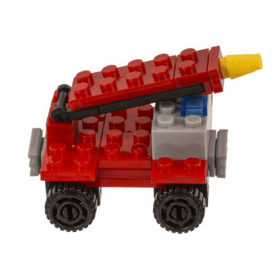 Construction blocks, Fire Engines, 9 cm,