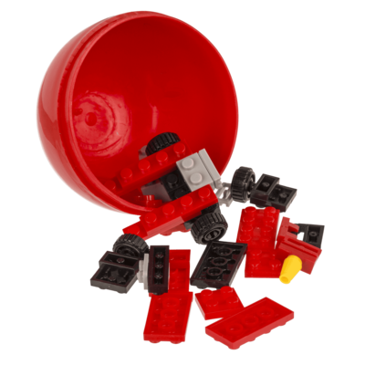 Construction blocks, Fire Engines, 9 cm,