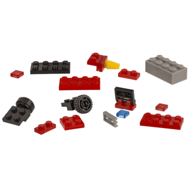 Construction blocks, Fire Engines, 9 cm,