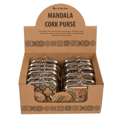 Cork purse, Mandala,
