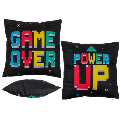 Coussin réversible, Power Up & Game Over,