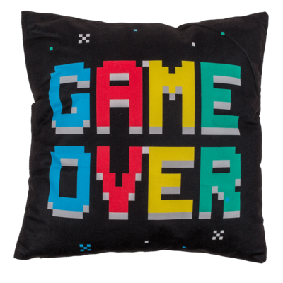 Coussin réversible, Power Up & Game Over,