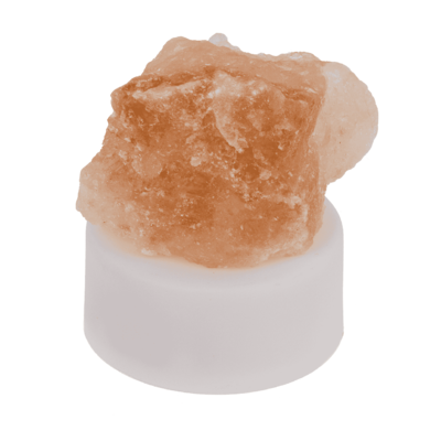 Cristal de sal con luz de té LED, 4 x 2 cm