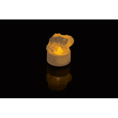Cristal de sal con luz de té LED, 4 x 2 cm