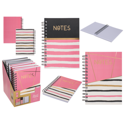 Cuaderno rosa/negro, Notas,