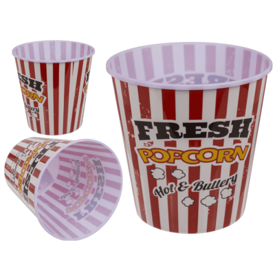 Cubo de plástico, Vintage Popcorn,