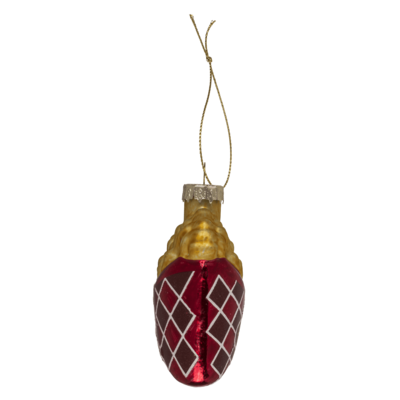 Décoration pour sapin noel en verre, Fast Food,