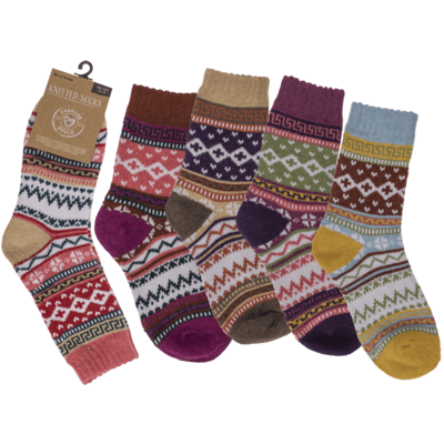 Damen-Stricksocken, Colorful,