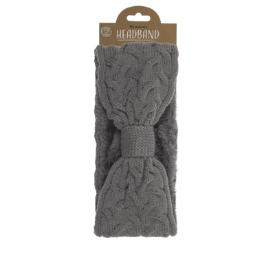 Damen Winter-Stirnband, mit Innenfutter,