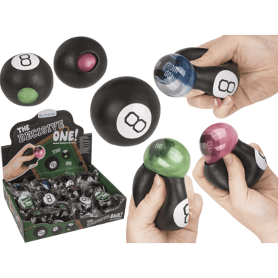 Decision Making Squeeze Ball, 8-Ball, 6,3 cm,