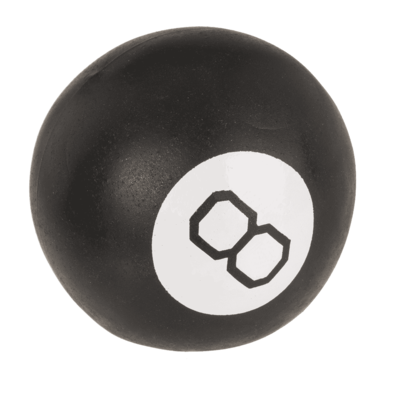 Decision Making Squeeze Ball, 8-Ball, 6,3 cm,